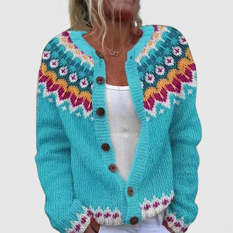 Valentina Rossi Nordic Warm Knit Cardigan